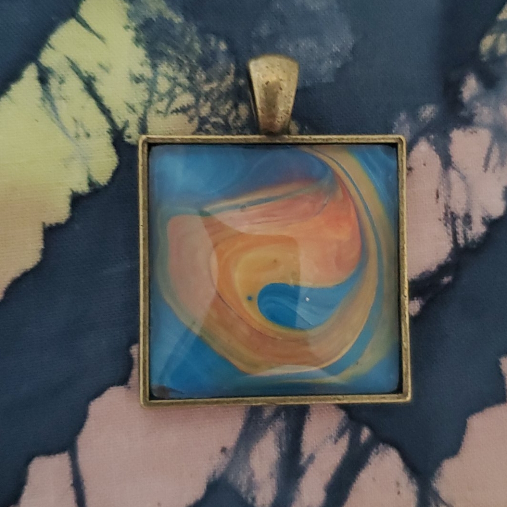 Handmade Square Pendant Necklace
